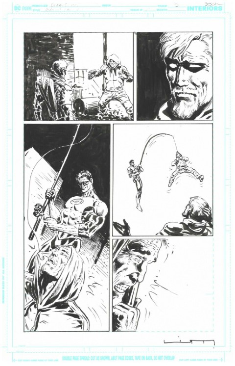 The Green Lantern Issue 8 Page 5 Pencils + Inks by Liam Sharp